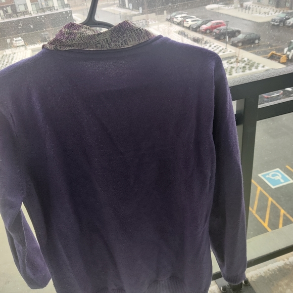 Formal and casual purple sweater - Picture 4 of 4